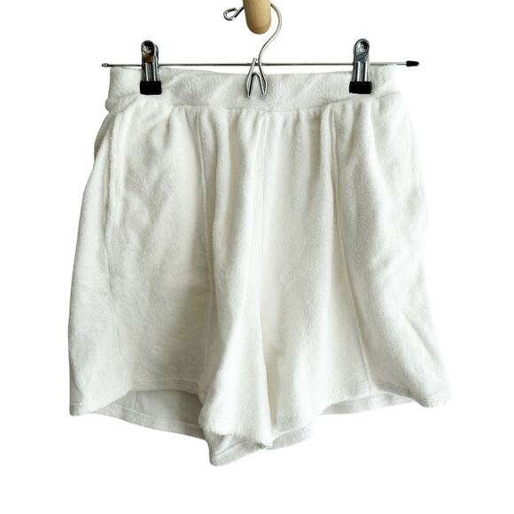 Lovers + Friends Terry Pull On Lounge Shorts White Size XS - Picture 2 of 7